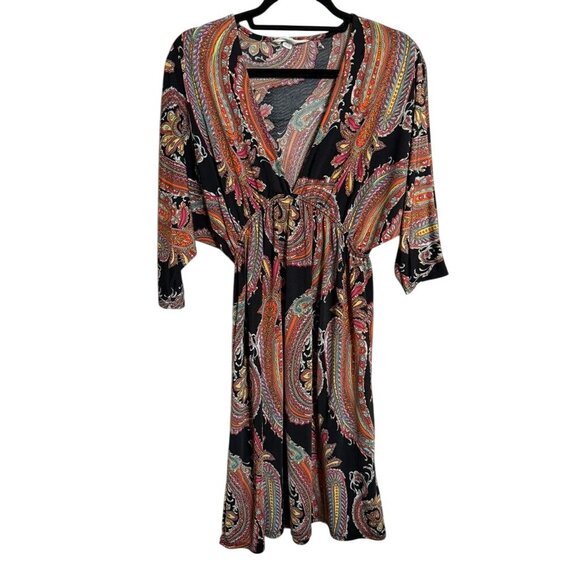 5th & Love Black Multi-Color Damask Design Dress - Size XL - Picture 1 of 11